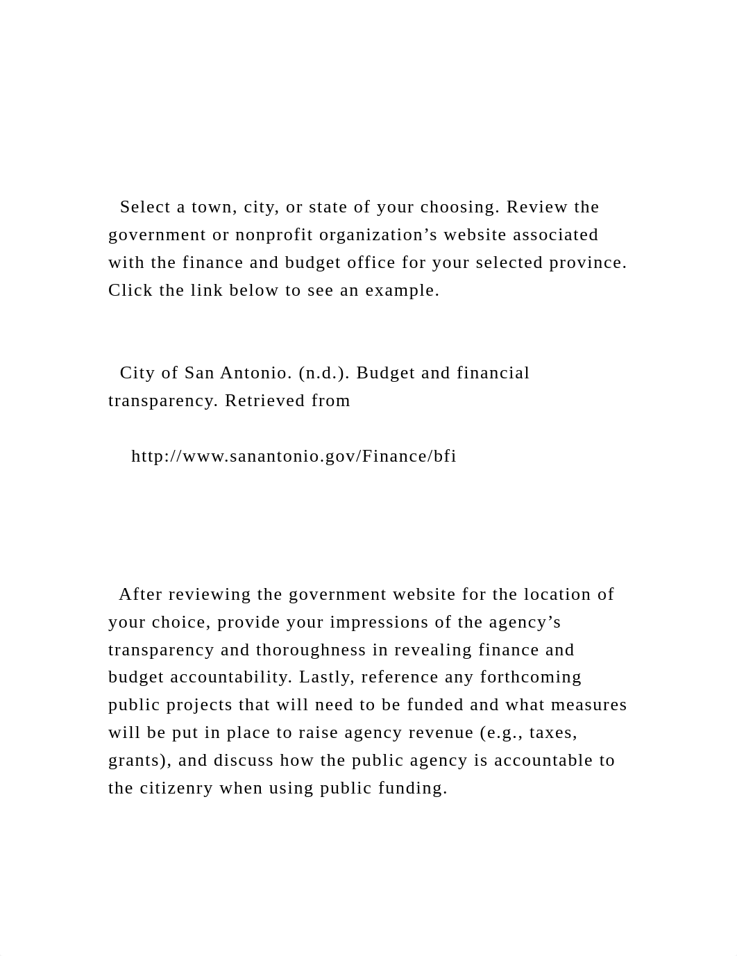 Select a town, city, or state of your choosing. Review the go.docx_d9l2miq1fej_page2