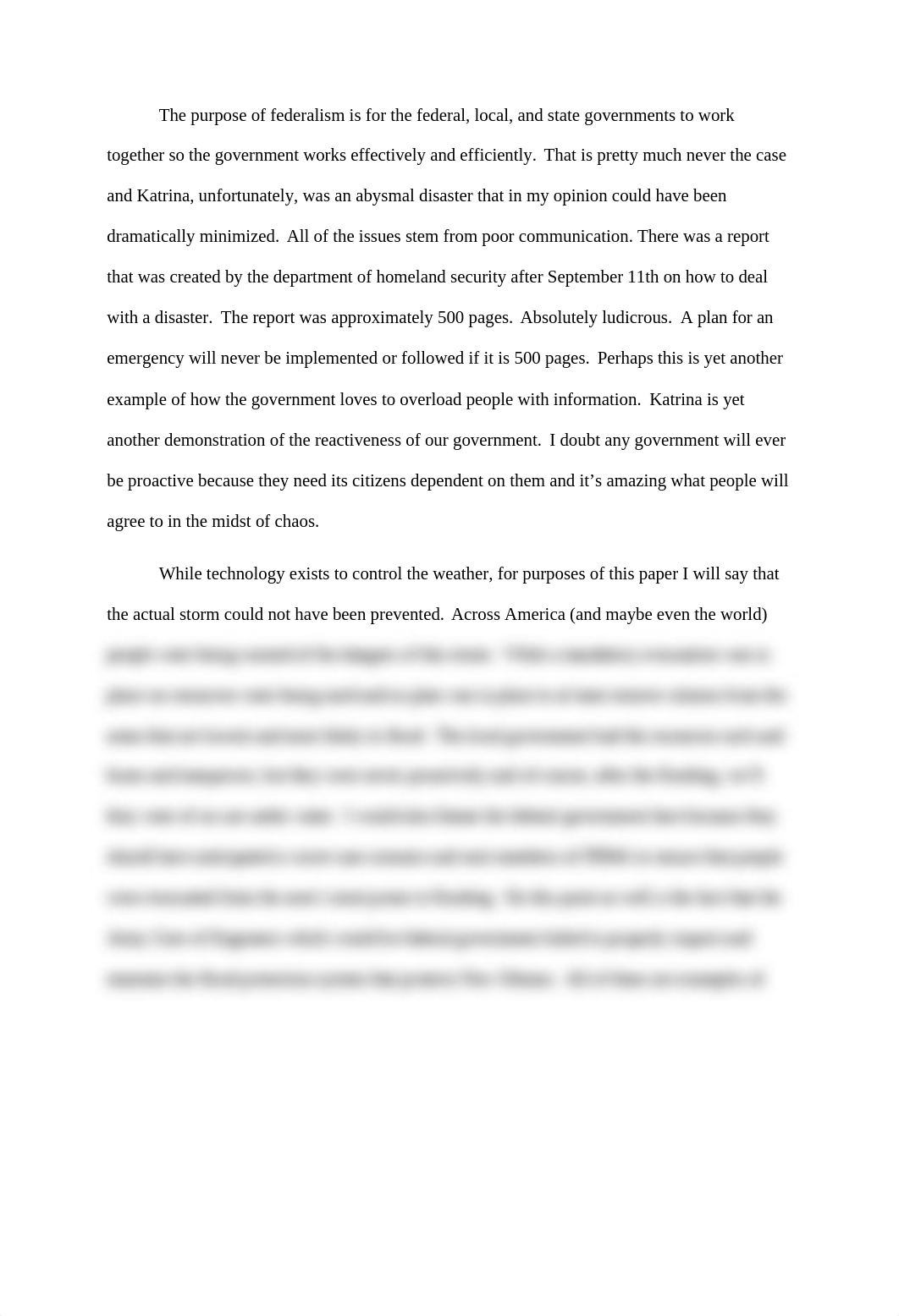 Katrina and Federalism Reflection Essay_Eric Omand.docx_d9l35qfxrx4_page1