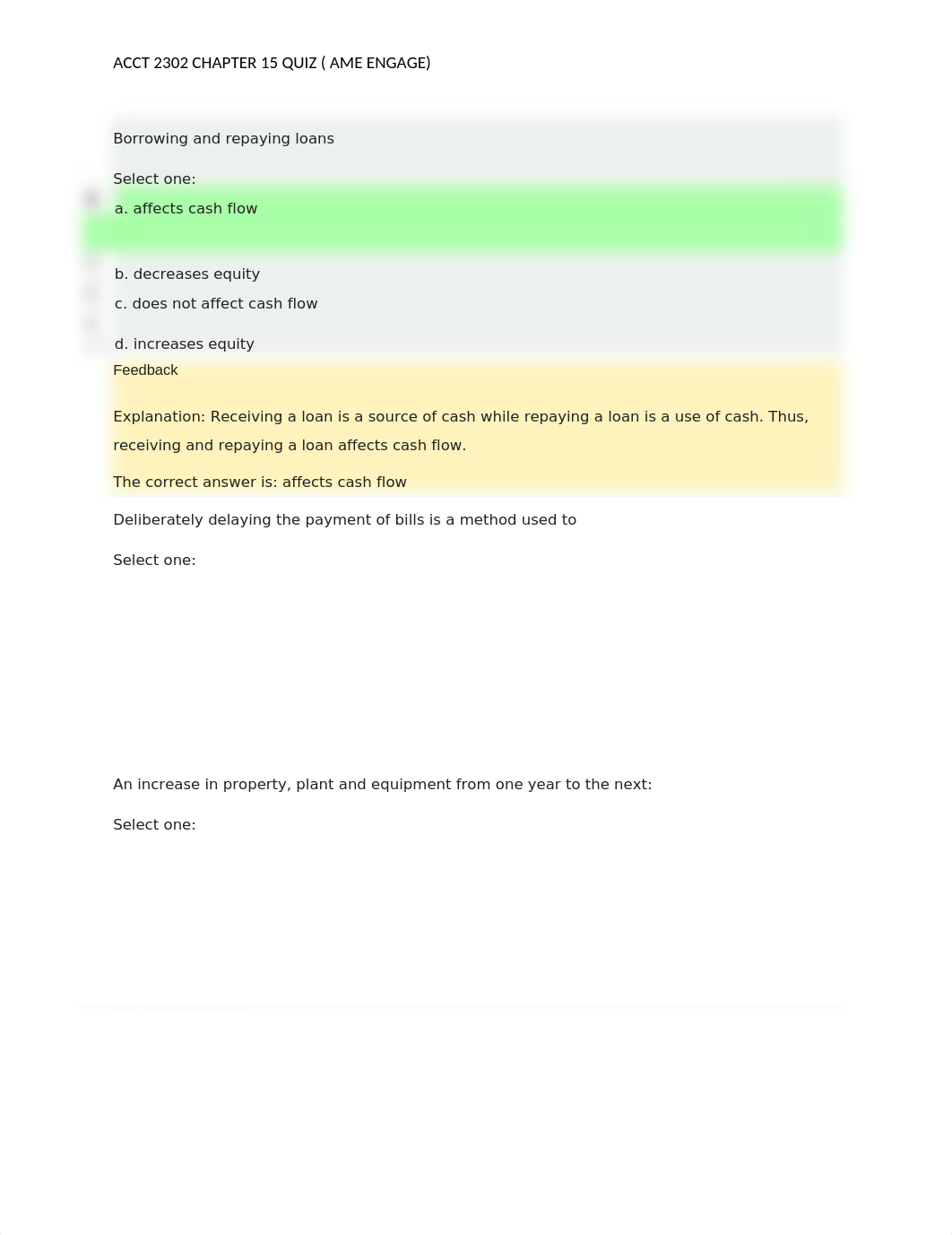ACCT 2302 CHAPTER 15 QUIZ ( AME ENGAGE).docx_d9lct1hqdtn_page1