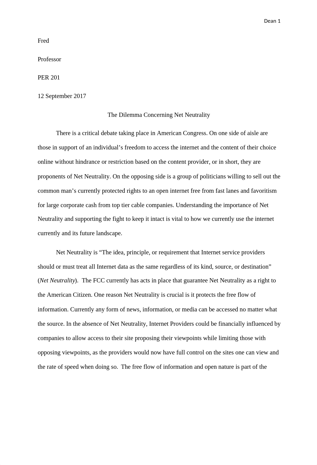 Fred The Dilemma of Net Neutrality.docx_d9lzc6wgzst_page1