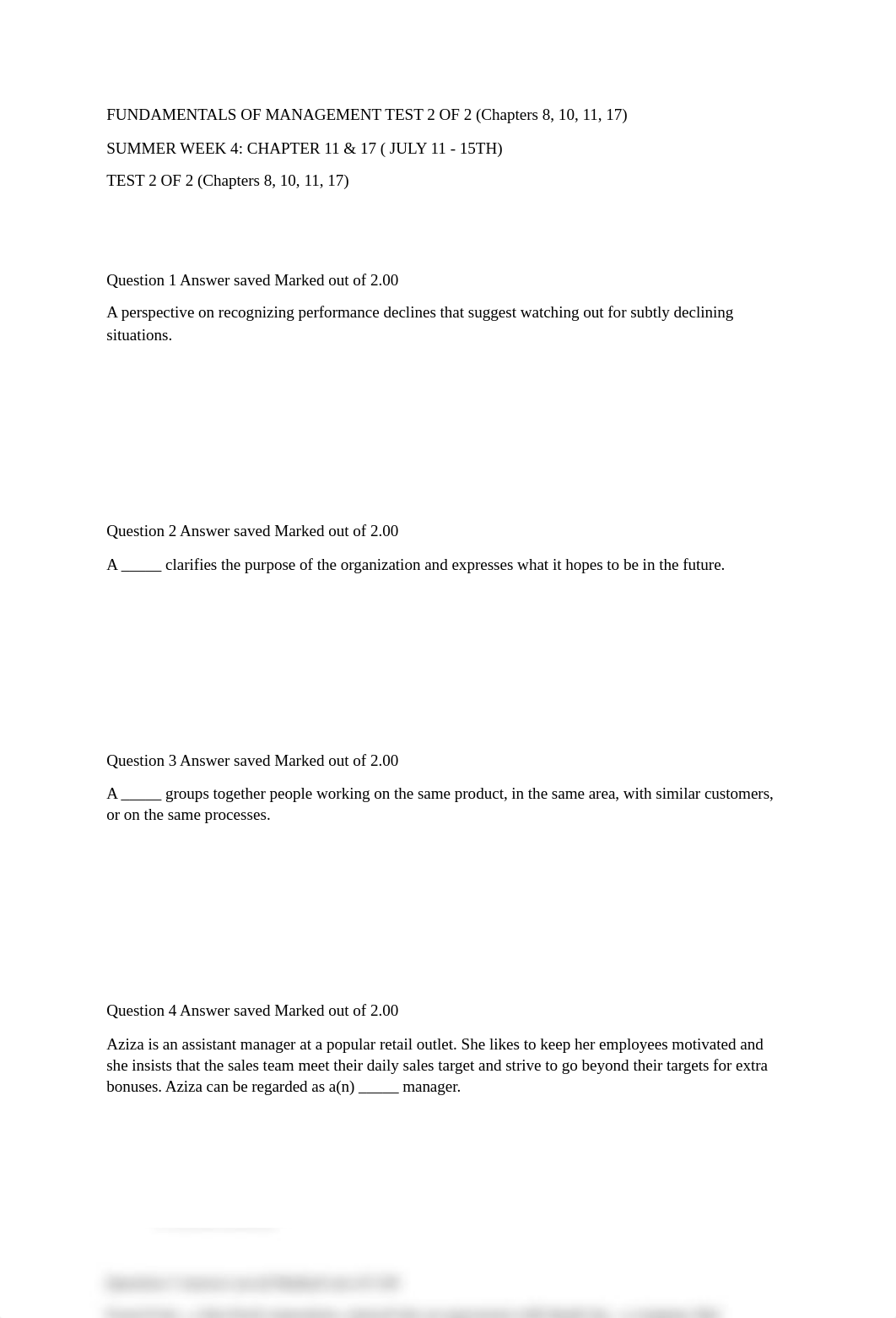 FUNDAMENTALS OF MANAGEMENT TEST 2 OF 2.docx_d9m0hp3y808_page1