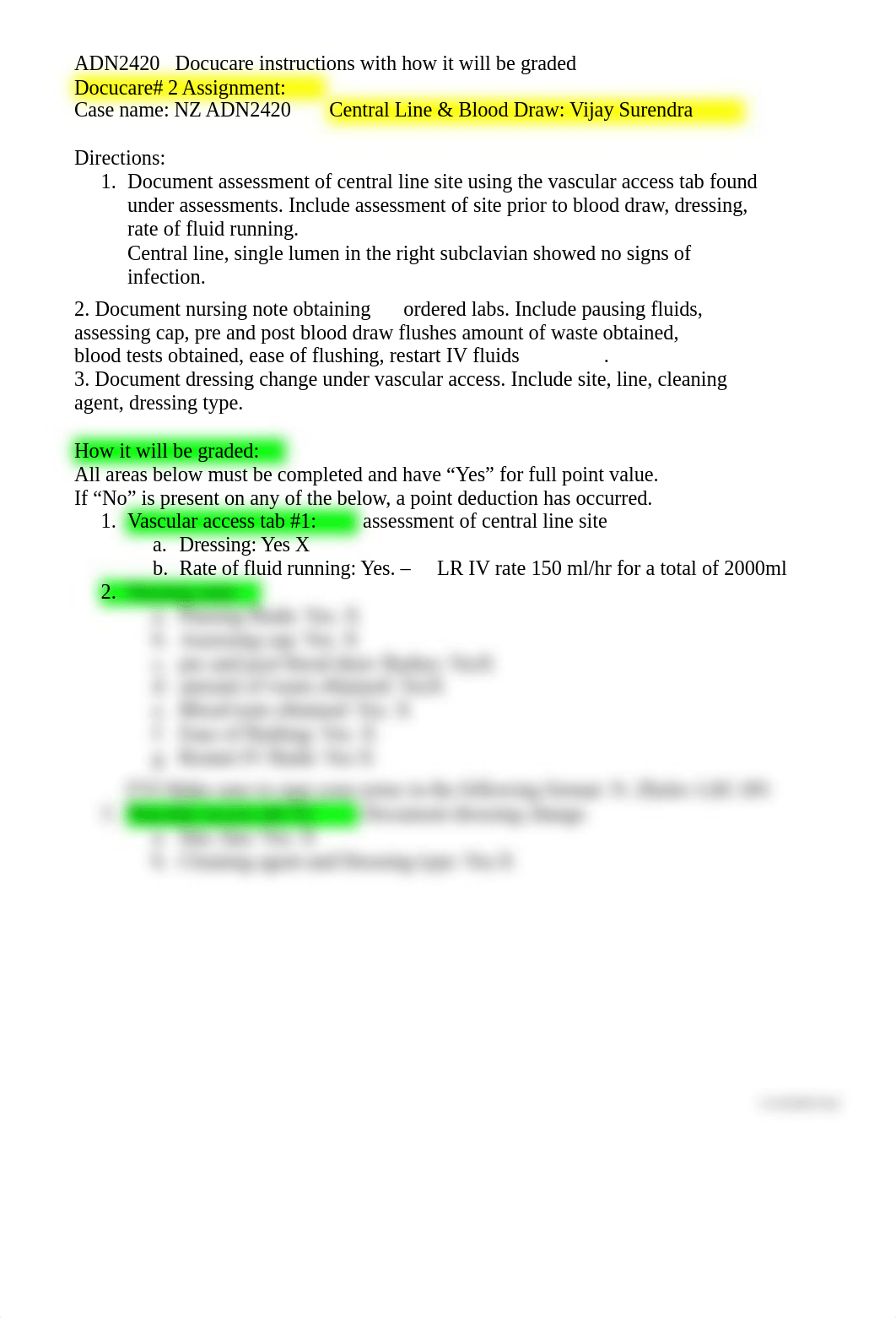 Docucare#2 Central Line and Blood Draw- Vijay - Directions and Grading 11102020.docx_d9m3zy9bw20_page1