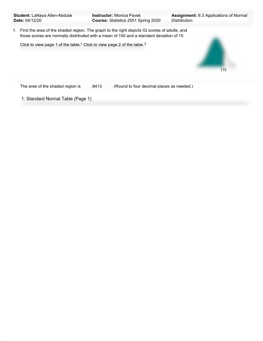 6.3 Applications of Normal Distribution-LaNaya Allen-Abdulai.pdf_d9mc792dvko_page1