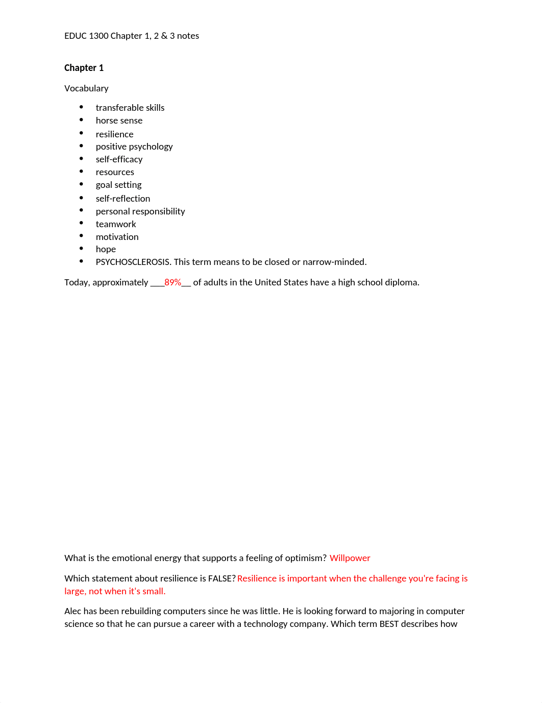 EDUC 1300 Chapter 1 2  3 notes.docx_d9mw33qch0x_page1