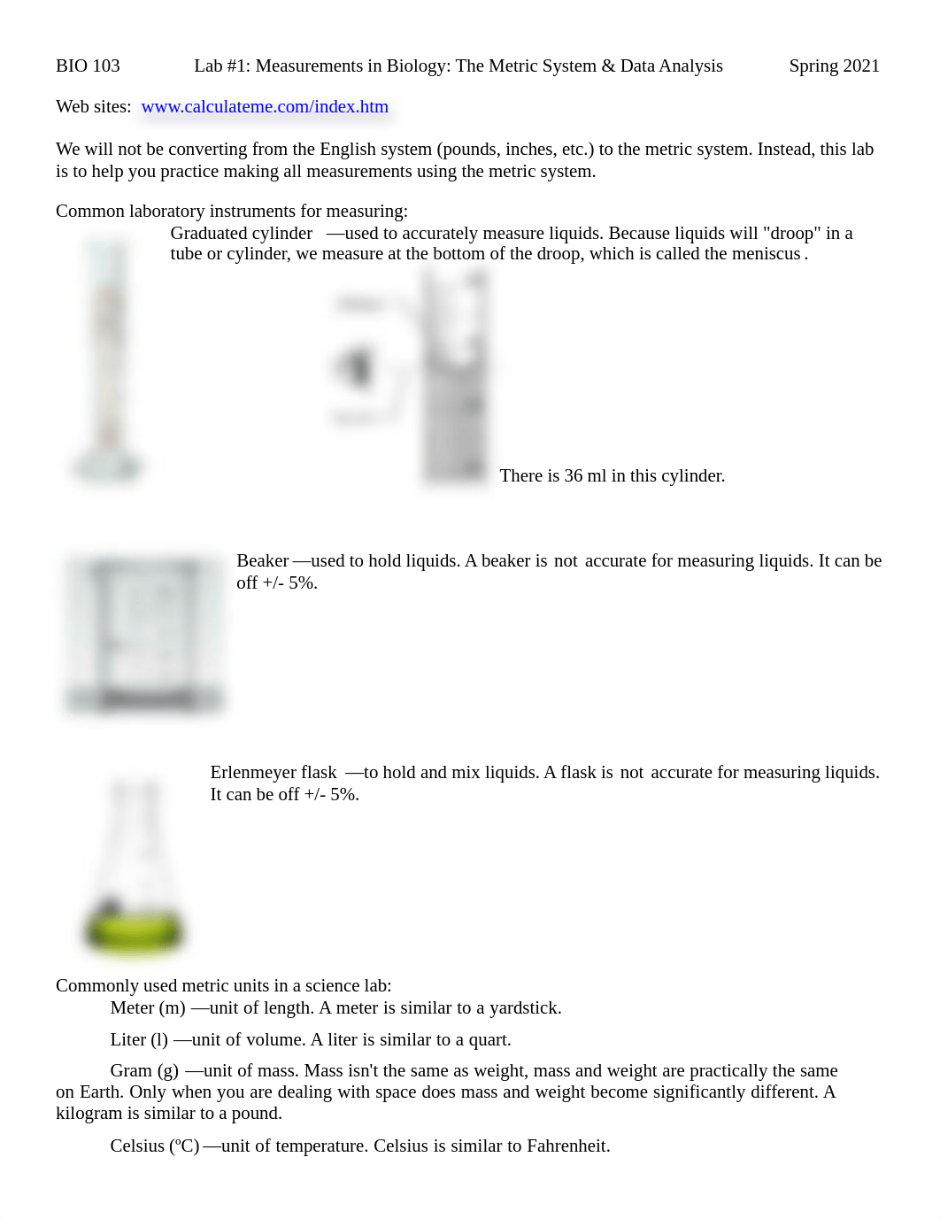 BIO 103 Lab #1 Metric System 21S PDF(1).pdf_d9mwqkdnbwz_page1