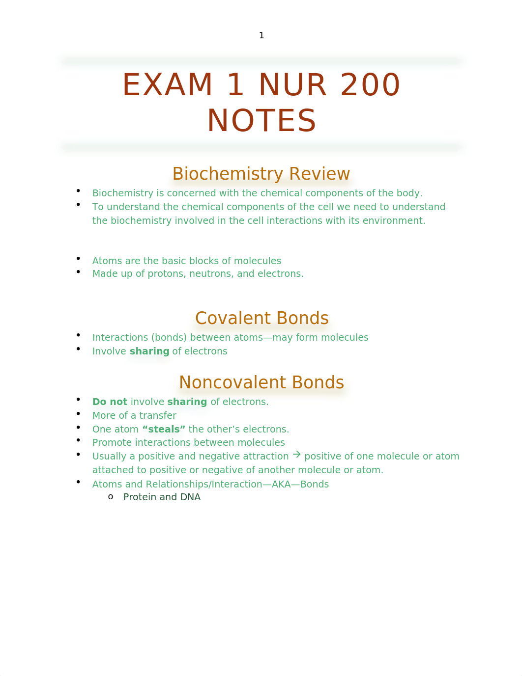 Exam 1 Nur 200 Notes.docx_d9nbzhtlv55_page1