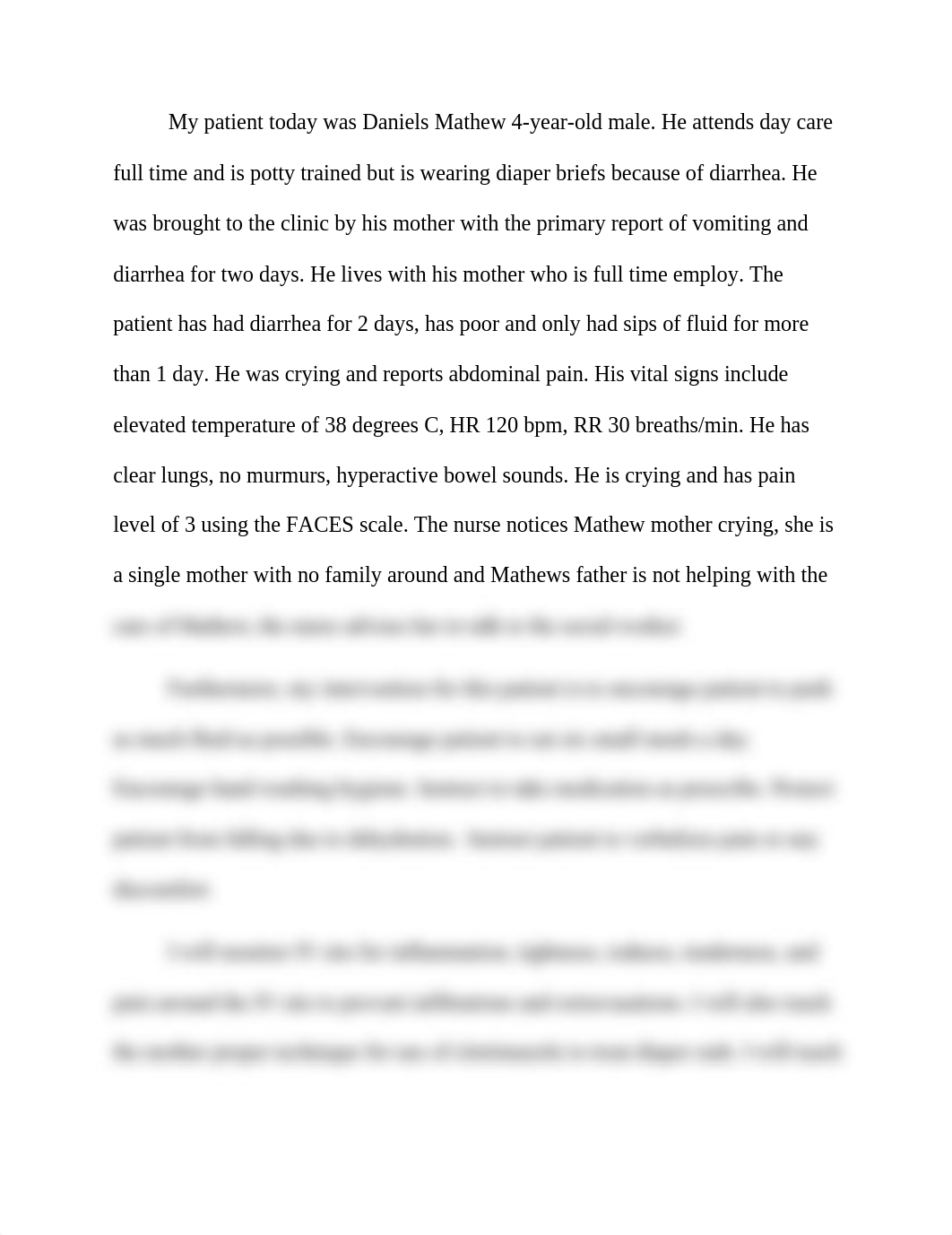 clinical reflection for Daniels Mathew 4-year-old male.docx_d9ne4qa9aor_page1