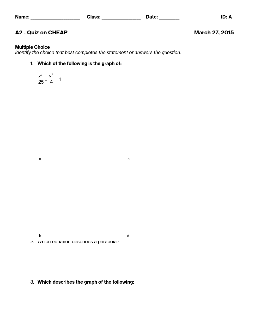 ExamView - A2 - CHEP quiz - A.tst_d9nkim1ioay_page1