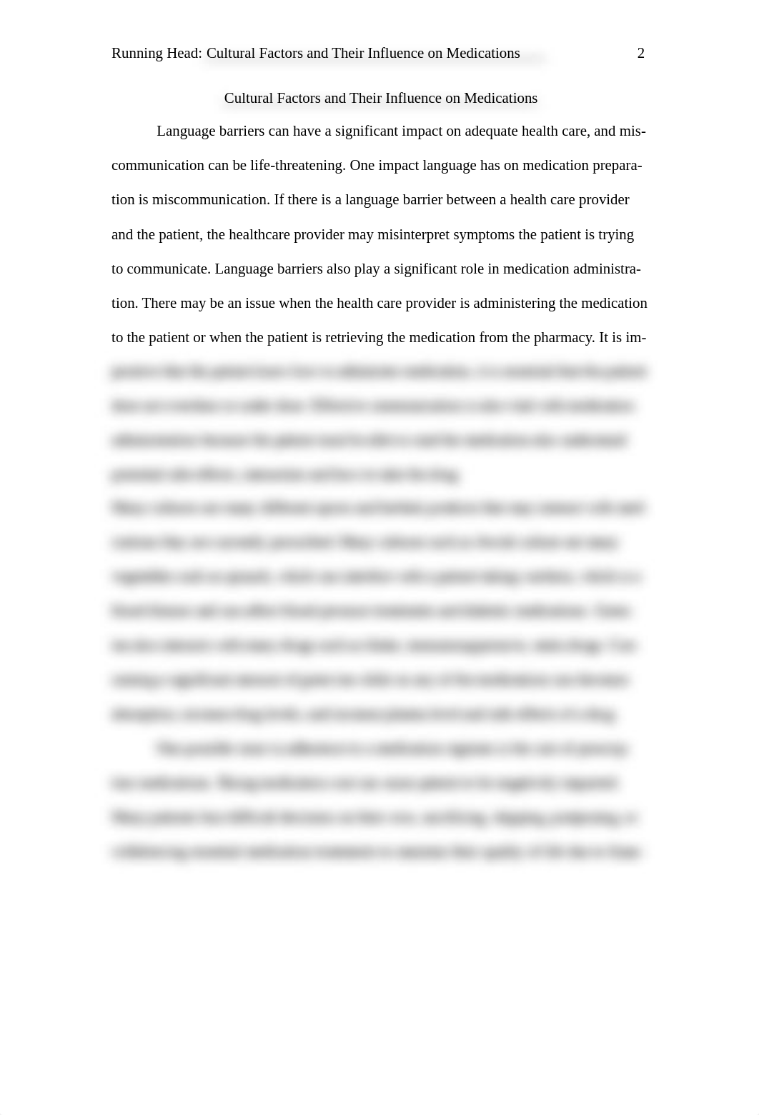 MPerez_ Cultural Factors and Their Influence on Medications_112919.docx_d9ntmw227si_page2