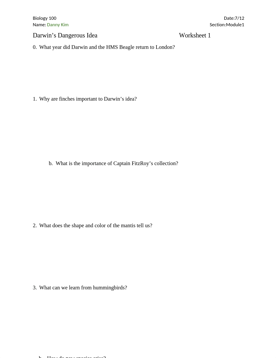 1-Darwins Dangerous Idea_Video Questions.docx_d9o00wy9azk_page1