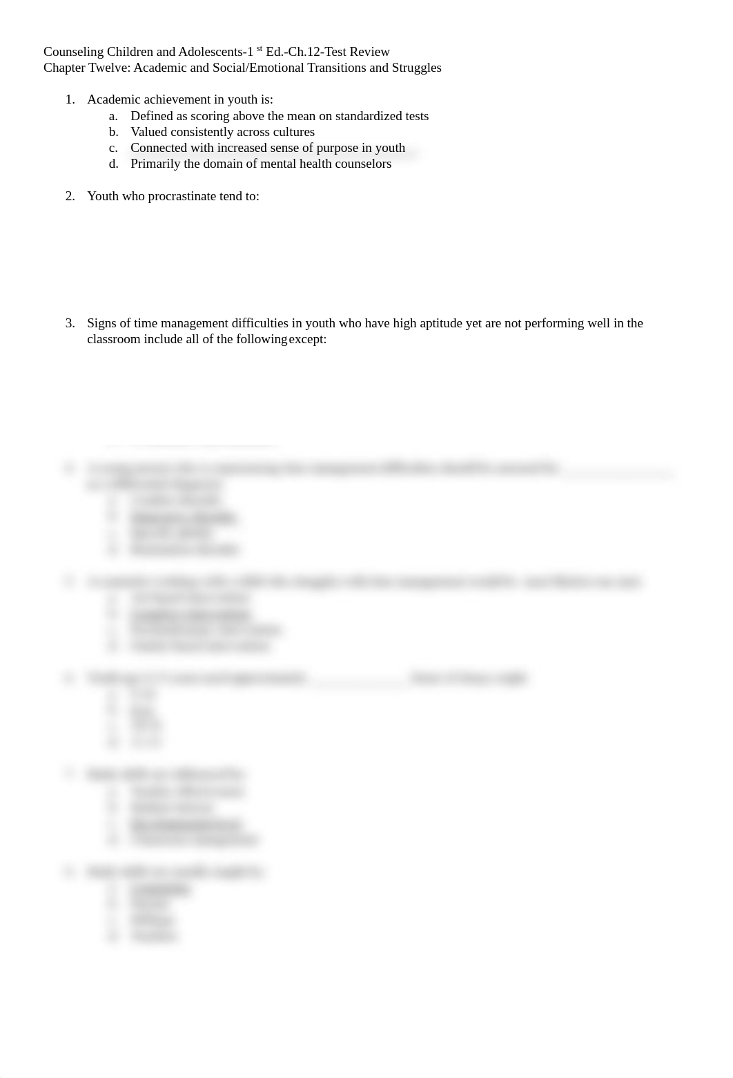 Counseling Children and Adolescents-1st Ed.-Ch.12-Test Review.pdf_d9oafj5au5f_page1