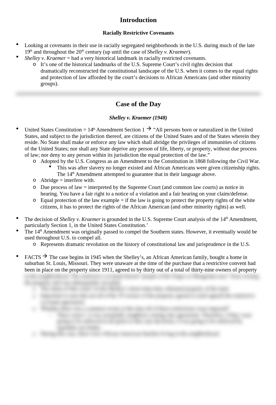 Case of the Day - Shelley v. Kraemer (Class 16).docx_d9okdm4cqhp_page1