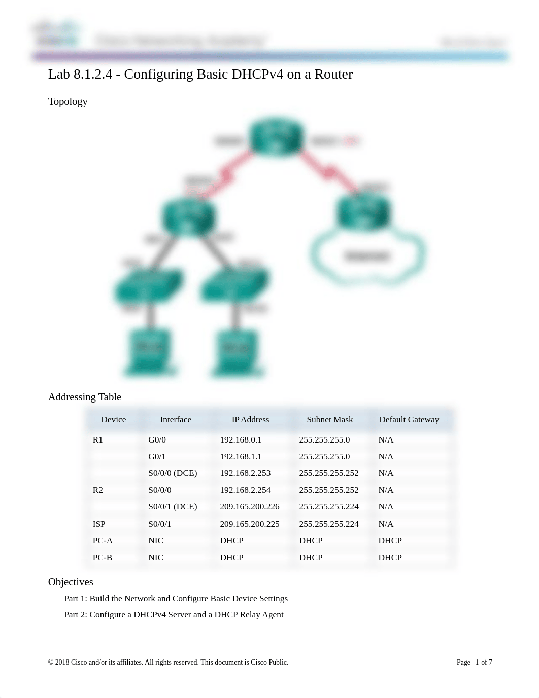 8.1.2.4 Lab - Configuring Basic DHCPv4 on a Router_Numbered Snyder.docx_d9opauzm3f8_page1