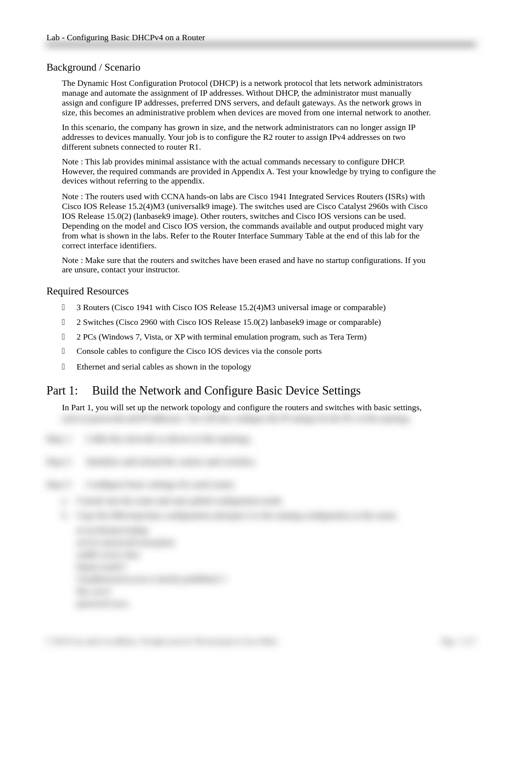 8.1.2.4 Lab - Configuring Basic DHCPv4 on a Router_Numbered Snyder.docx_d9opauzm3f8_page2