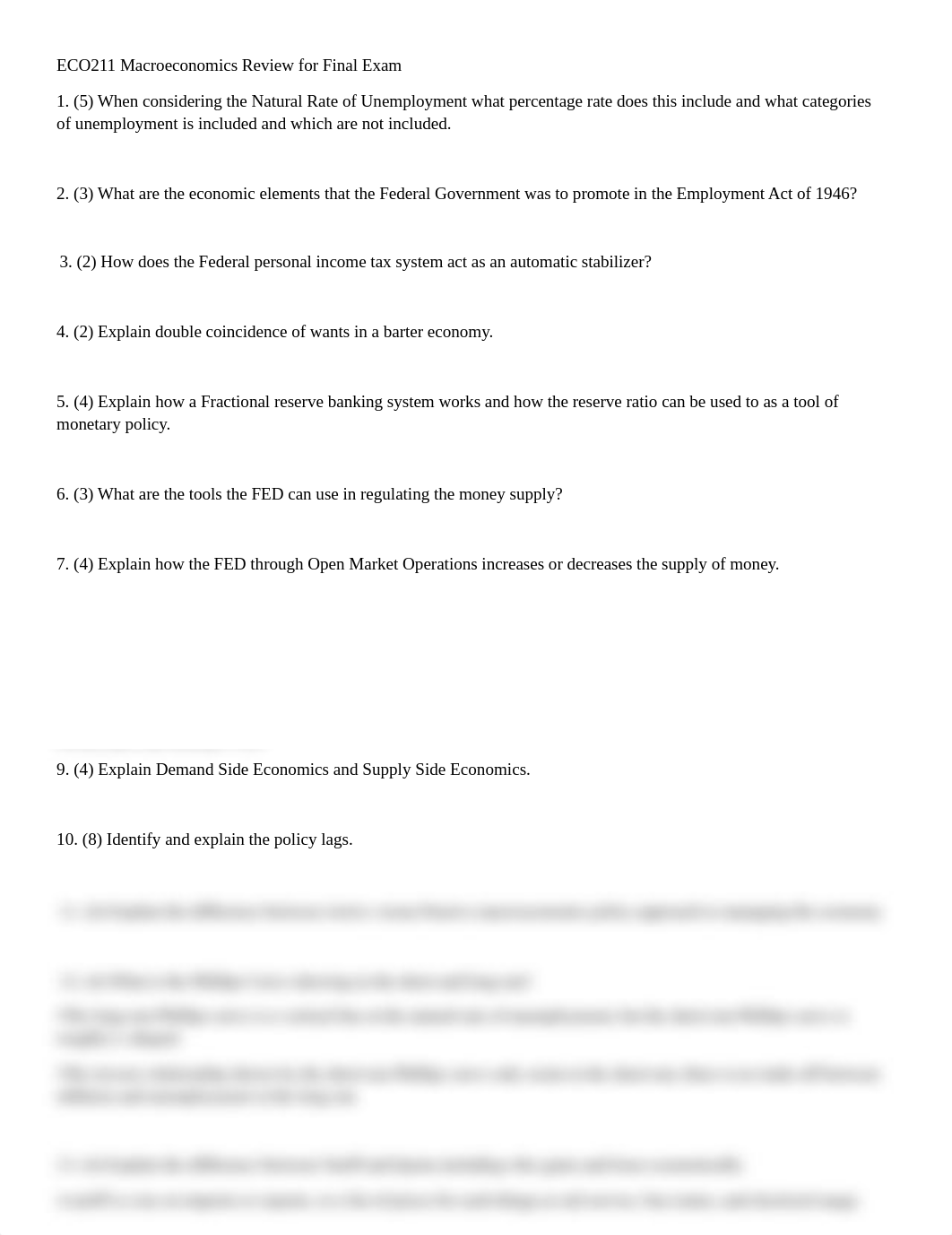 ECO211 Macroeconomics Review for Final Exam_d9orl32n4h4_page1