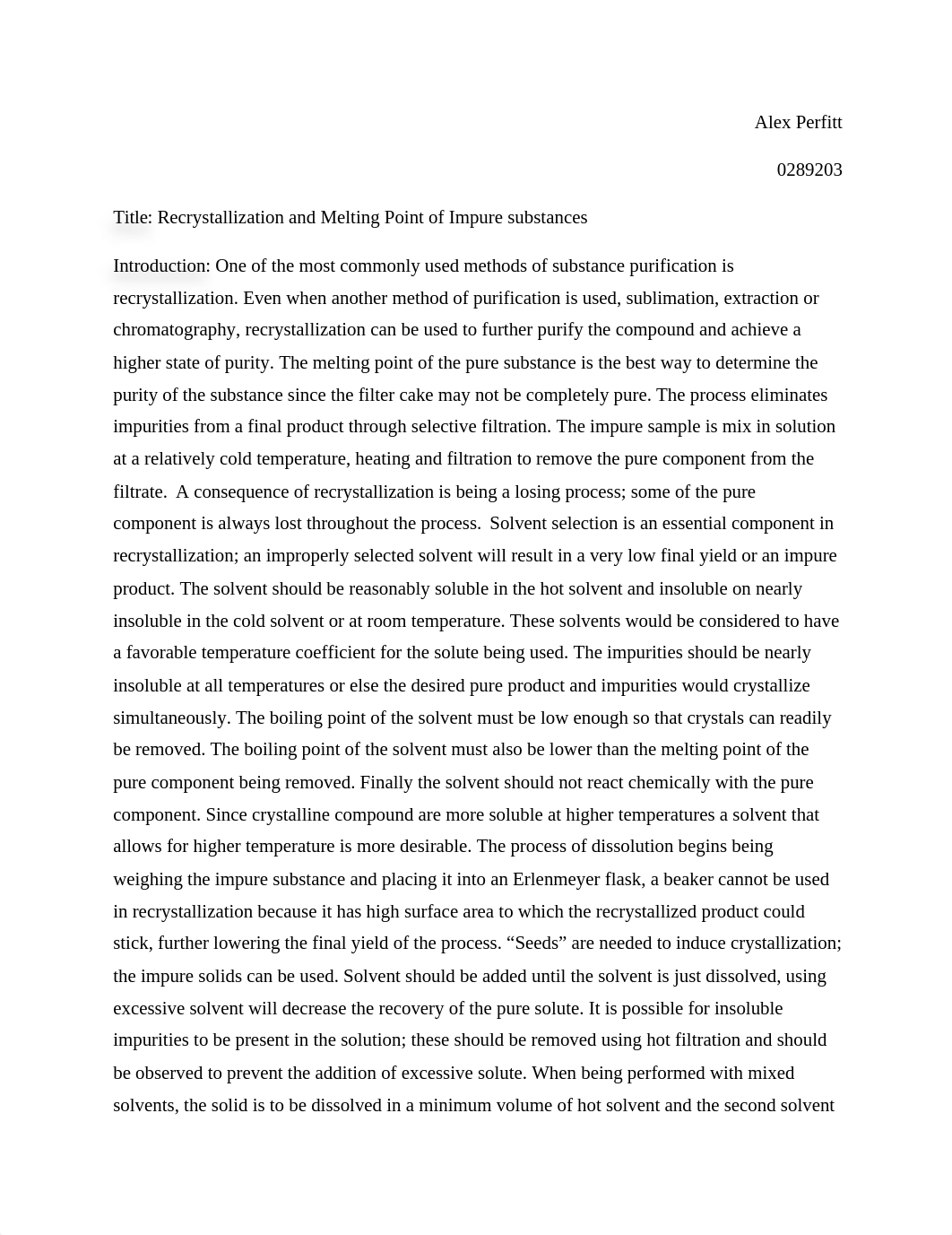 Recrystallization and Melting Point of Impure Substances.docx_d9ouziklc89_page1