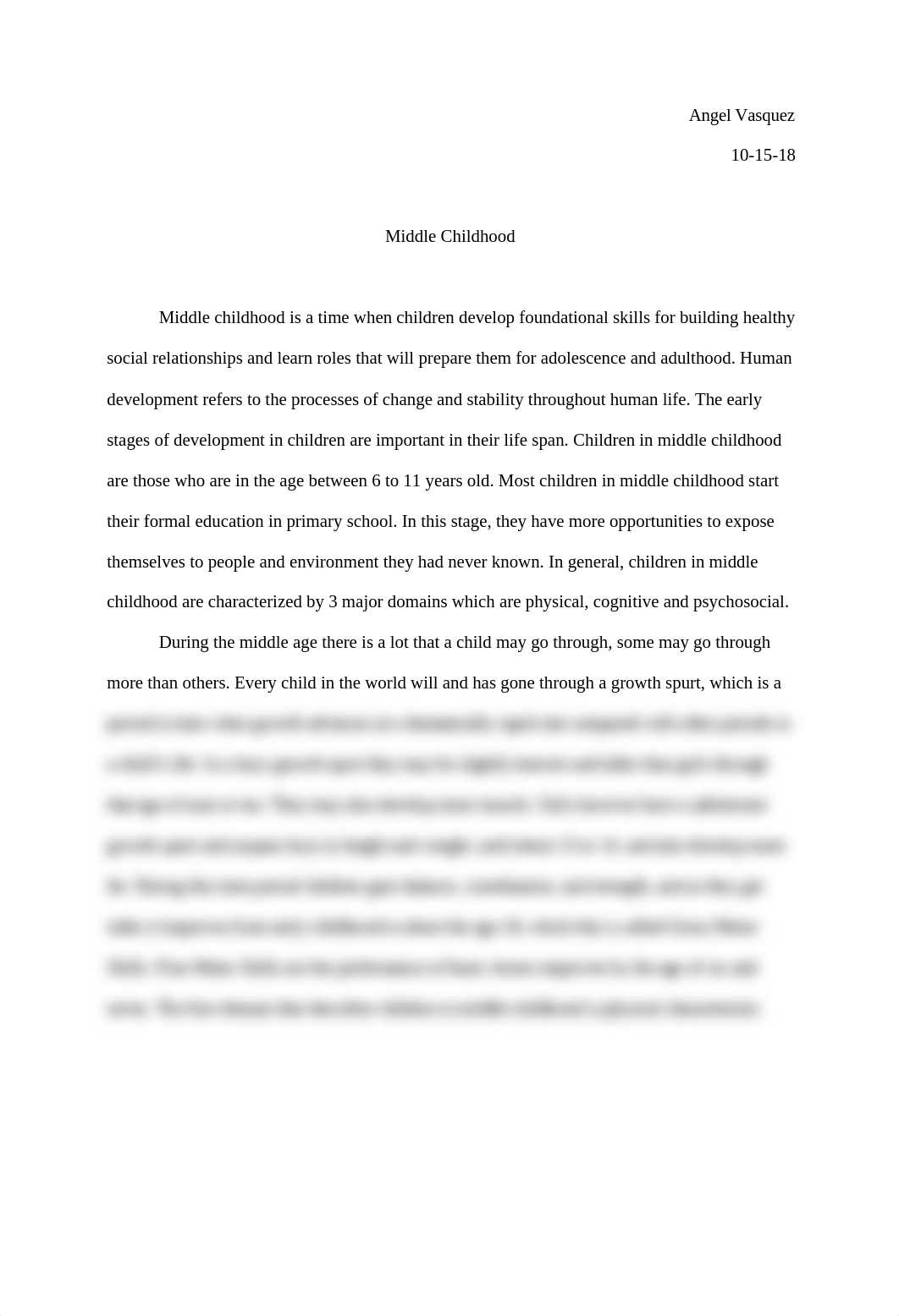 Angel Vasquez
10-15-18
Middle Childhood
Middle childhood is a time whe_d9p7bacy2o9_page1