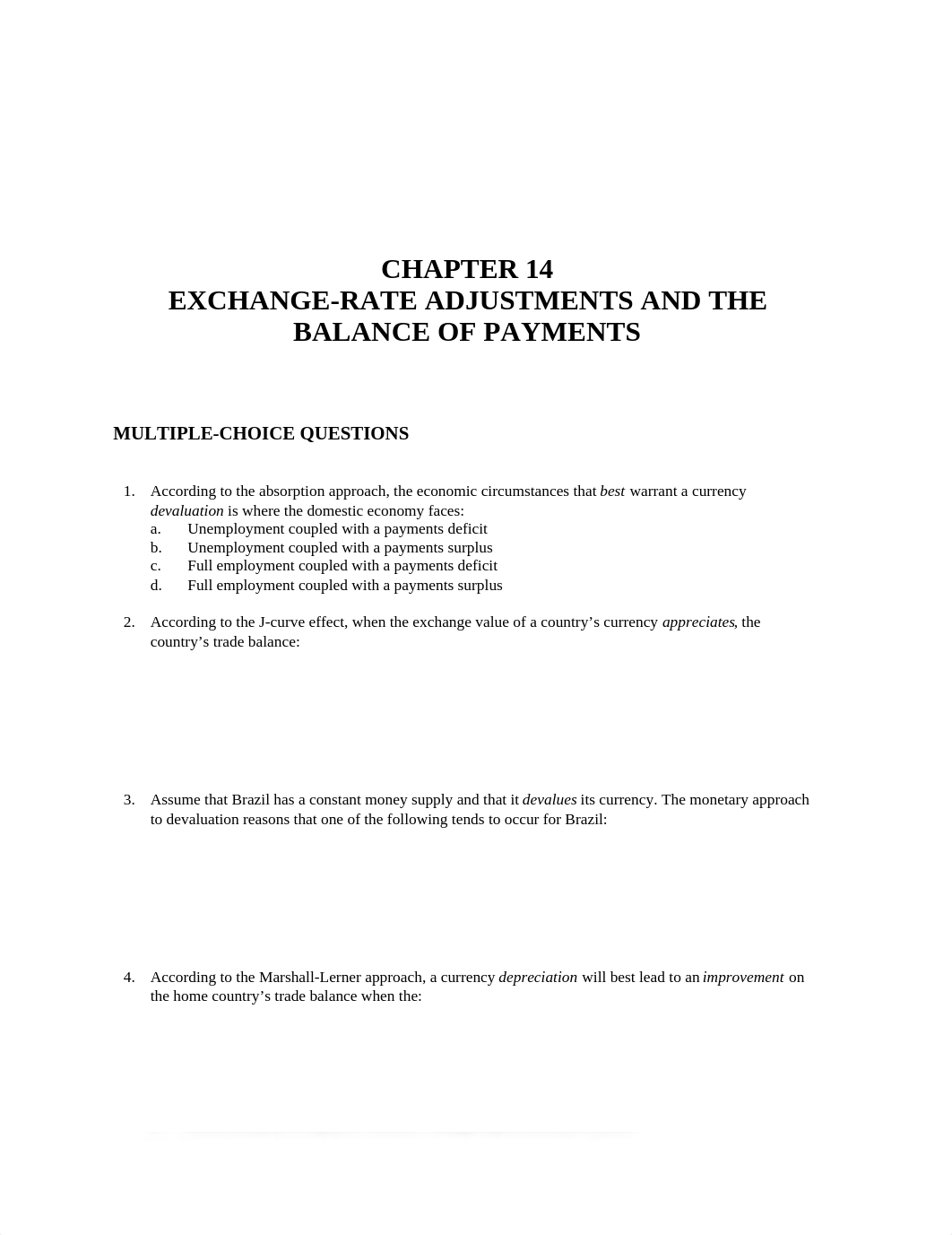 CHAPTER 14 EXCHANGE-RATE ADJUSTMENTS AND THE BALANCE OF PAYMENTS_d9pbm286pr2_page1