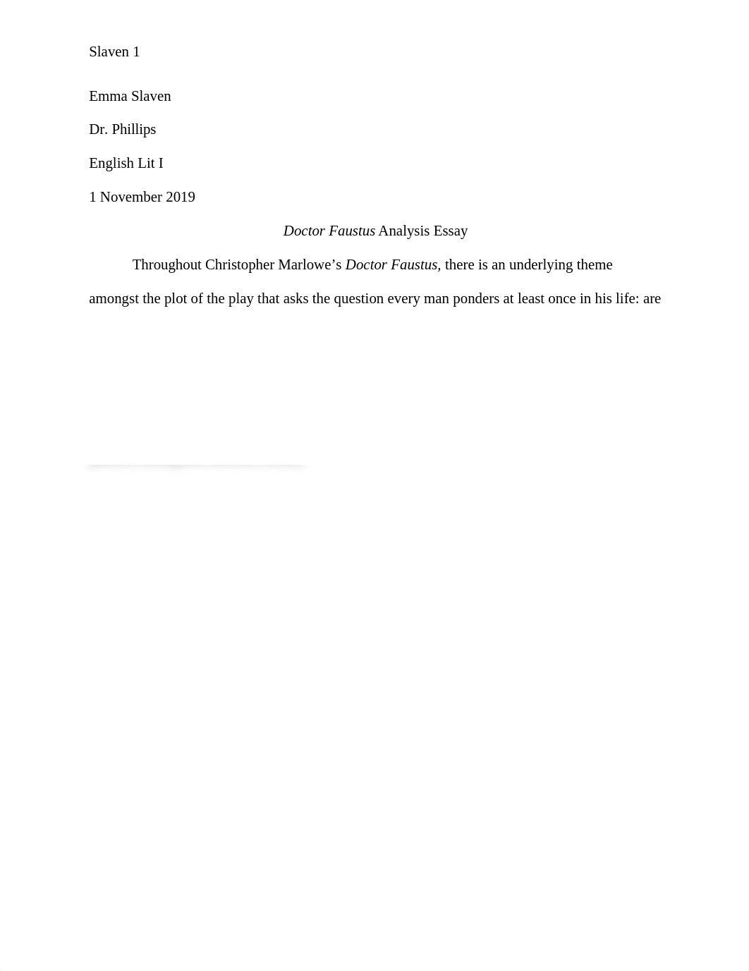 Doctor Faustus Analysis Essay.docx_d9pn9lcl37k_page1