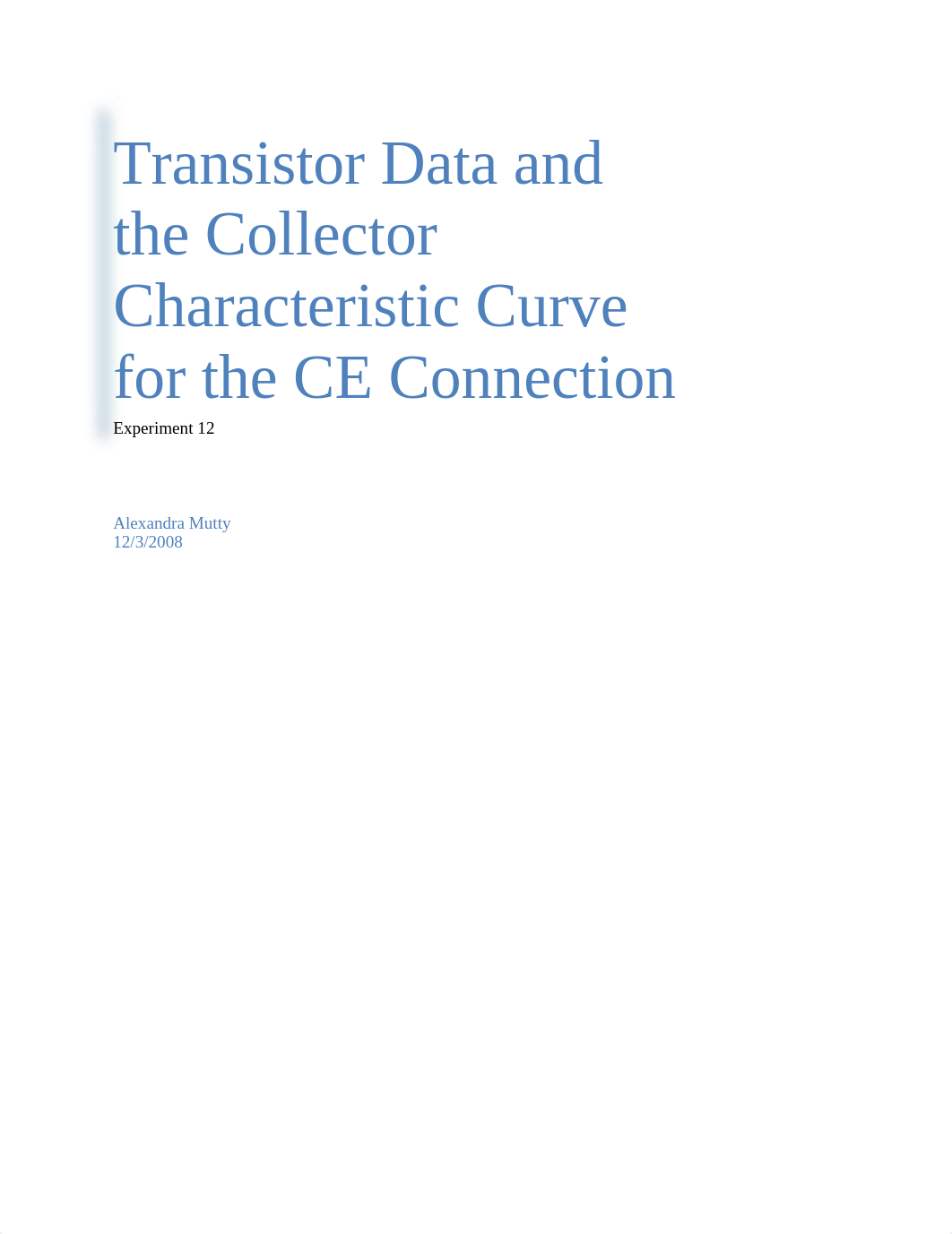 Experiment 12 Transistor Data and the Collector Characteristic Curve for the CE Connection_d9ps4j57ohv_page1