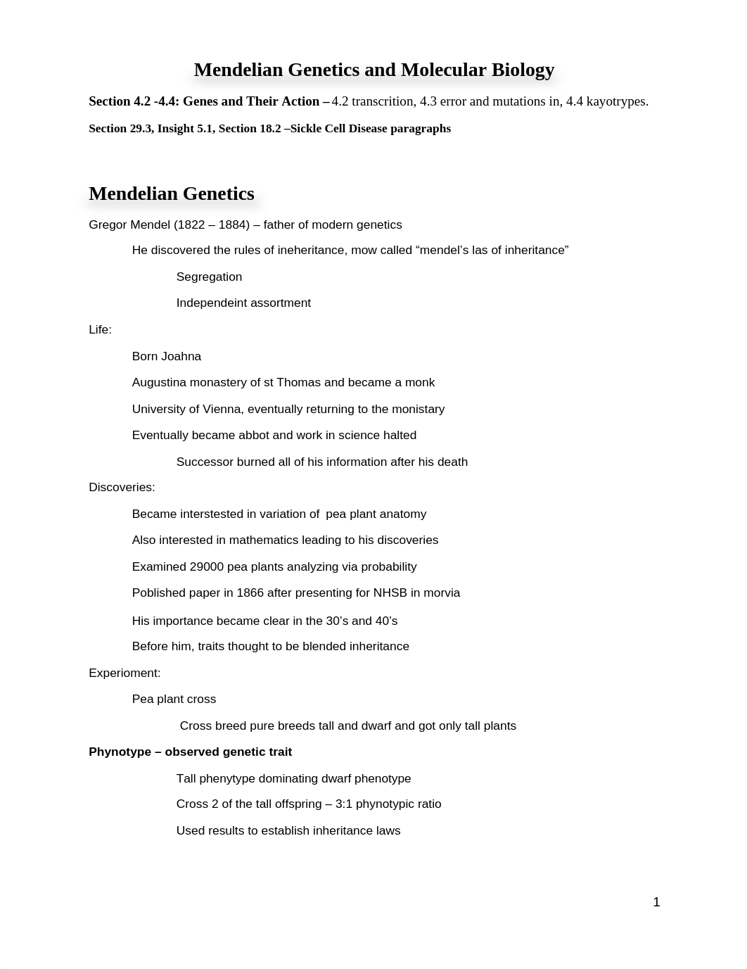 NOTES 1 Mendelian Genetics and Molecular Biology_d9pwgaj54wi_page1