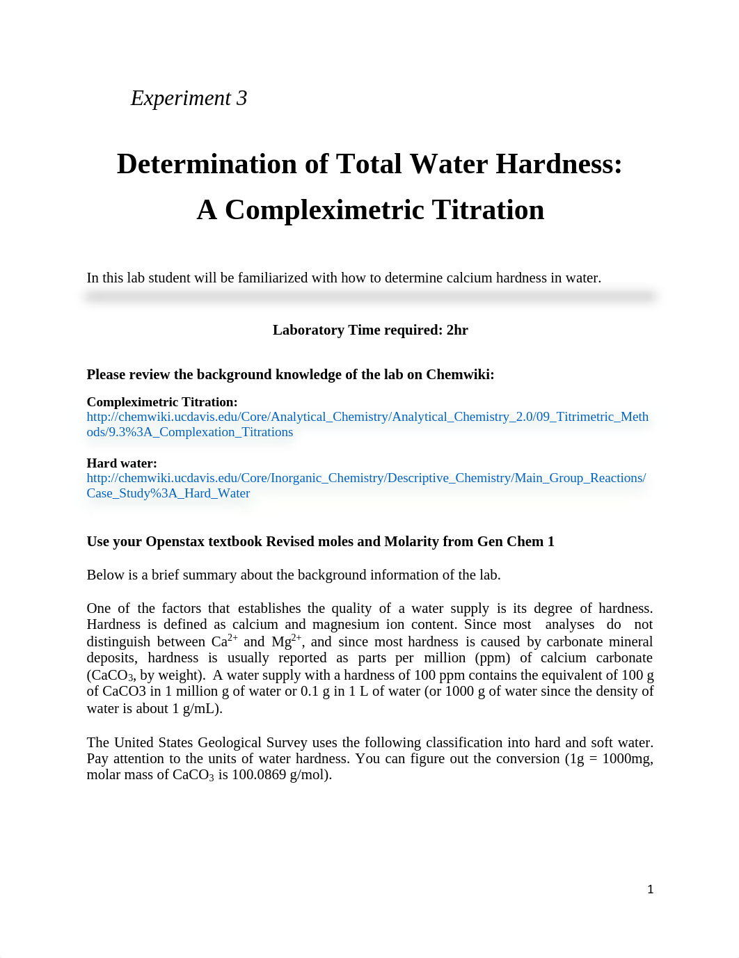 Experiment # 3 - Determination of Total Water Hardness.pdf_d9q9fatahvt_page1