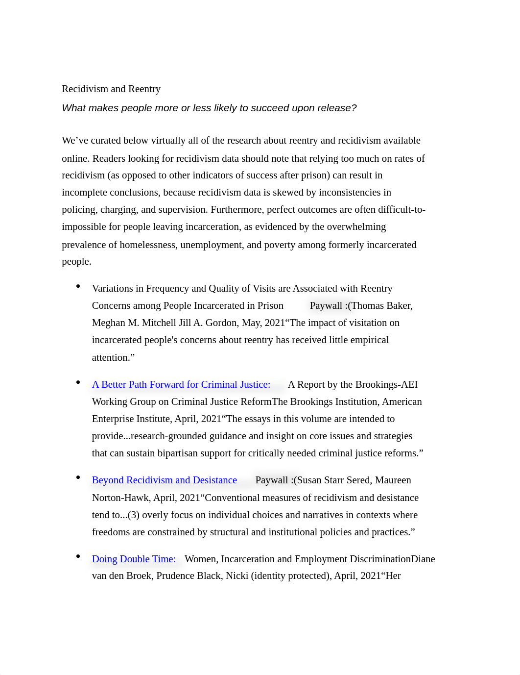 Recidivism and Reentry.docx_d9qe3cew135_page1