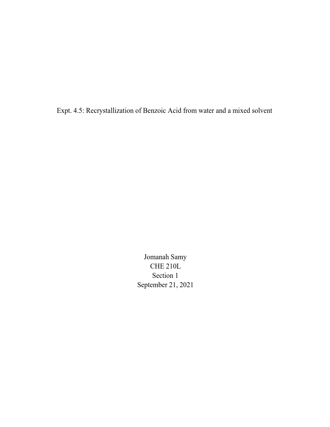 Expt. 4.5_  Recrystallization of Benzoic Acid from water and a mixed solvent.pdf_d9qi8r383dp_page1