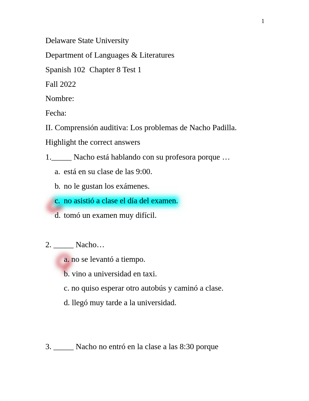 Spanish  102 03  Fall 2022 Chapter 8 Test 1(1)-1 copy.docx_d9qmr9ohdul_page1