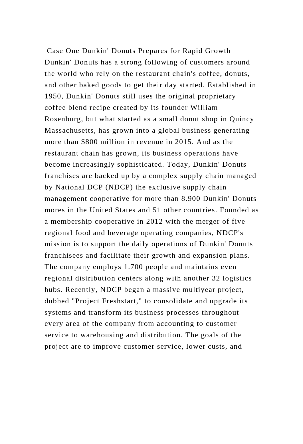 Case One Dunkin Donuts Prepares for Rapid Growth Dunkin Donuts ha.docx_d9r8x9nieyh_page2