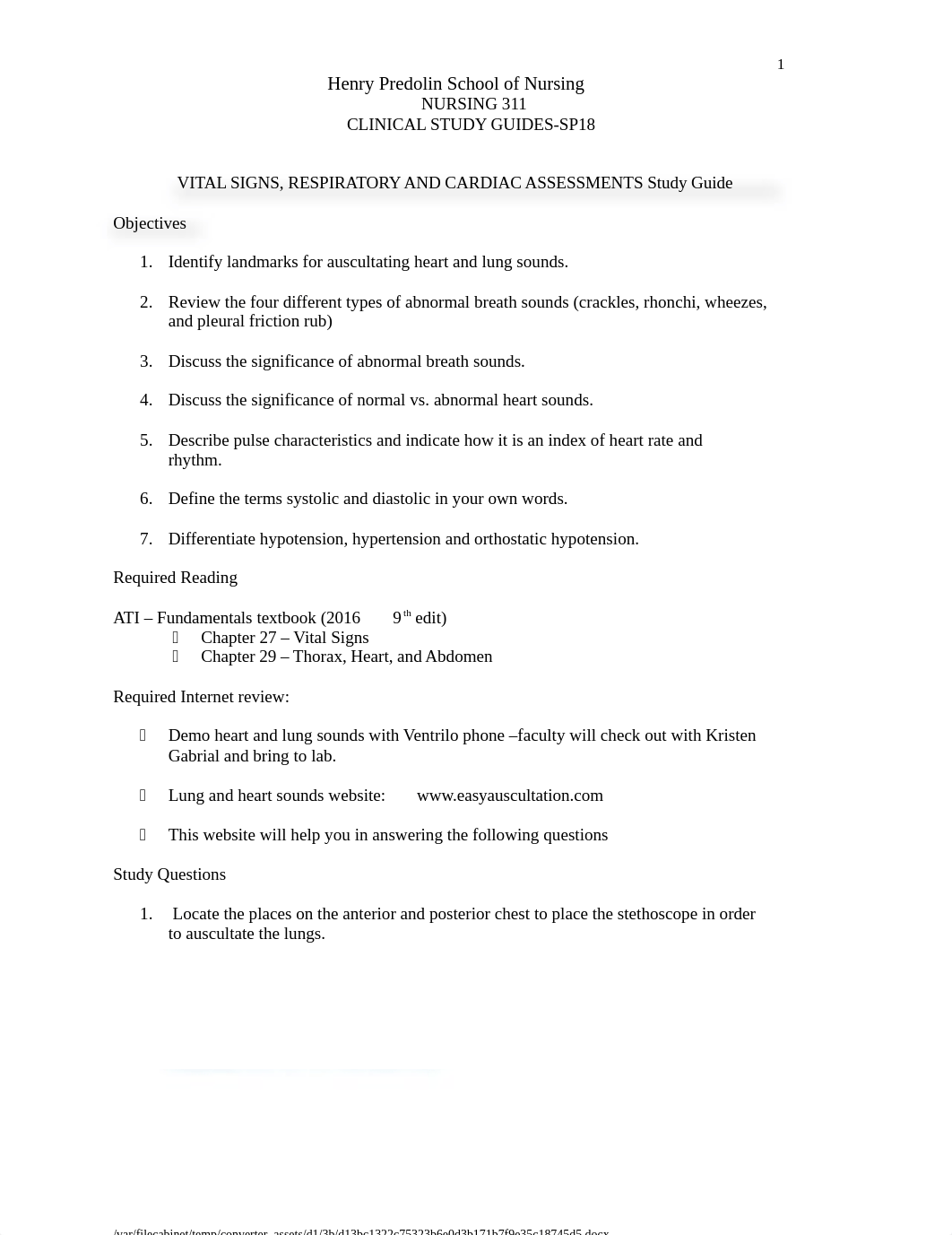 N 311 Clinical Study Guide.docx_d9rh2k38zoy_page1