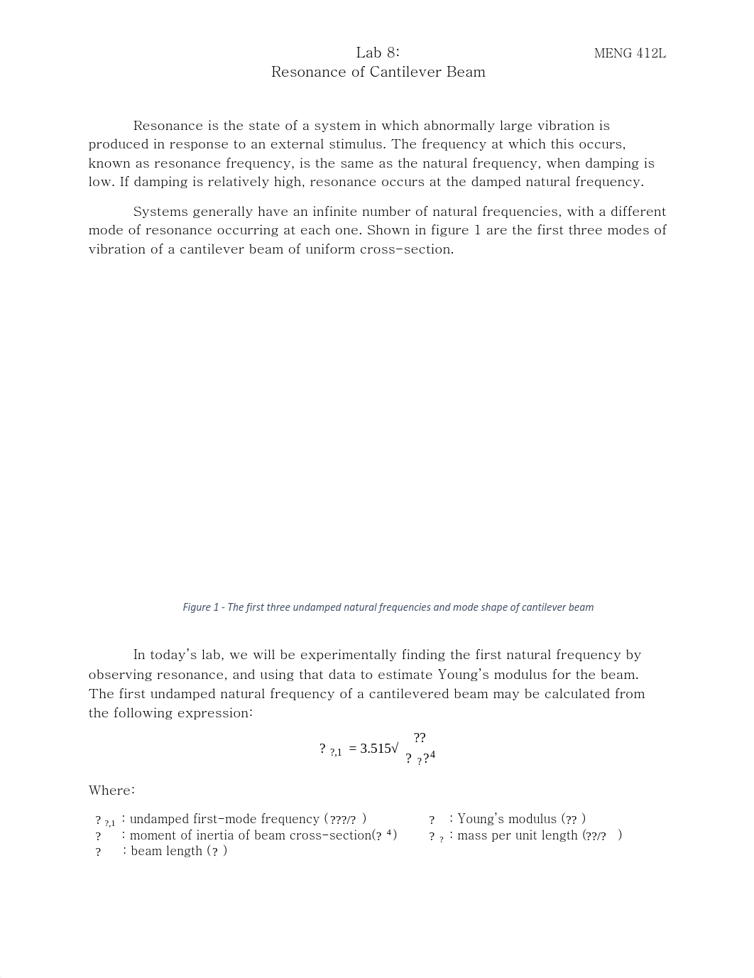 Lab 8 - Resonance of Cantilever Beam.pdf_d9rmccqw4q9_page1