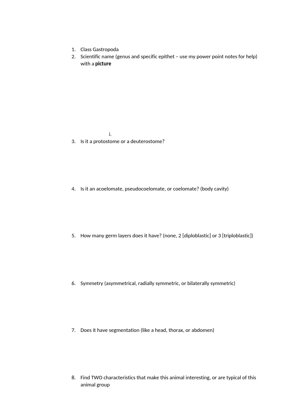 Scavenger hunt _2 Protostomal and Deuterostomal Invertebrates.docx_d9rqctkjbzr_page2