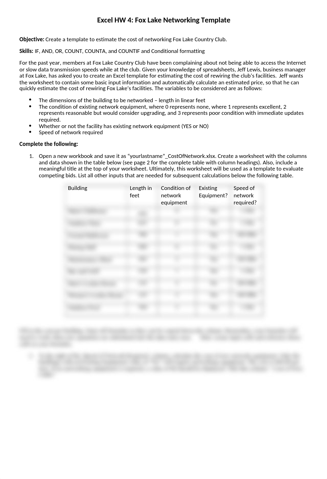 Excel HW 4_Fox Lake Networking Template.doc_d9s4kchp0s1_page1