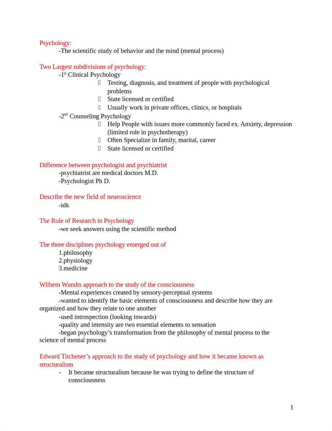 Psychology Test 1 Study Guide.docx_d9s89uyg57f_page1