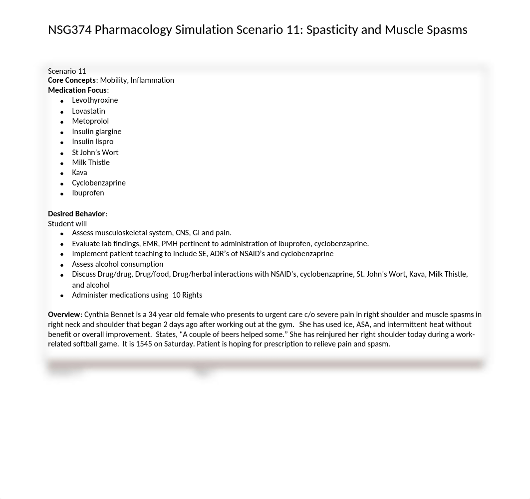 NSG374 Pharmacology Scenario 11 Student 2016.docx_d9saixpixkr_page1