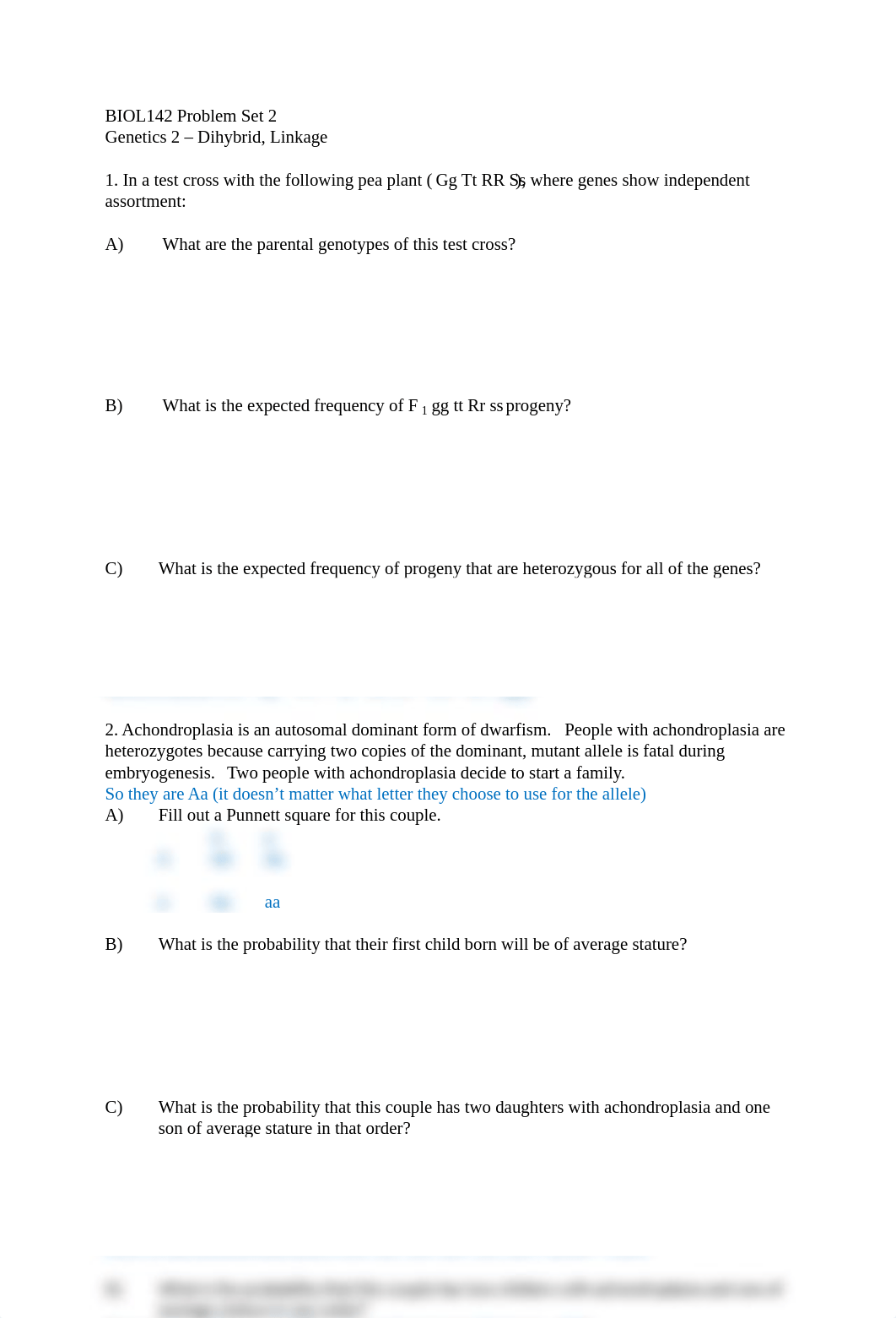 BIOL142 Problem Set 2 Nam KEY.pdf_d9sk6j2y53c_page1