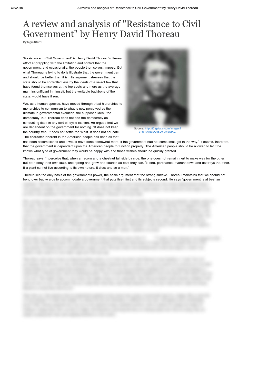 A review and analysis of _Resistance to Civil Government_ by Henry David Thoreau_d9srh7mv6mr_page1