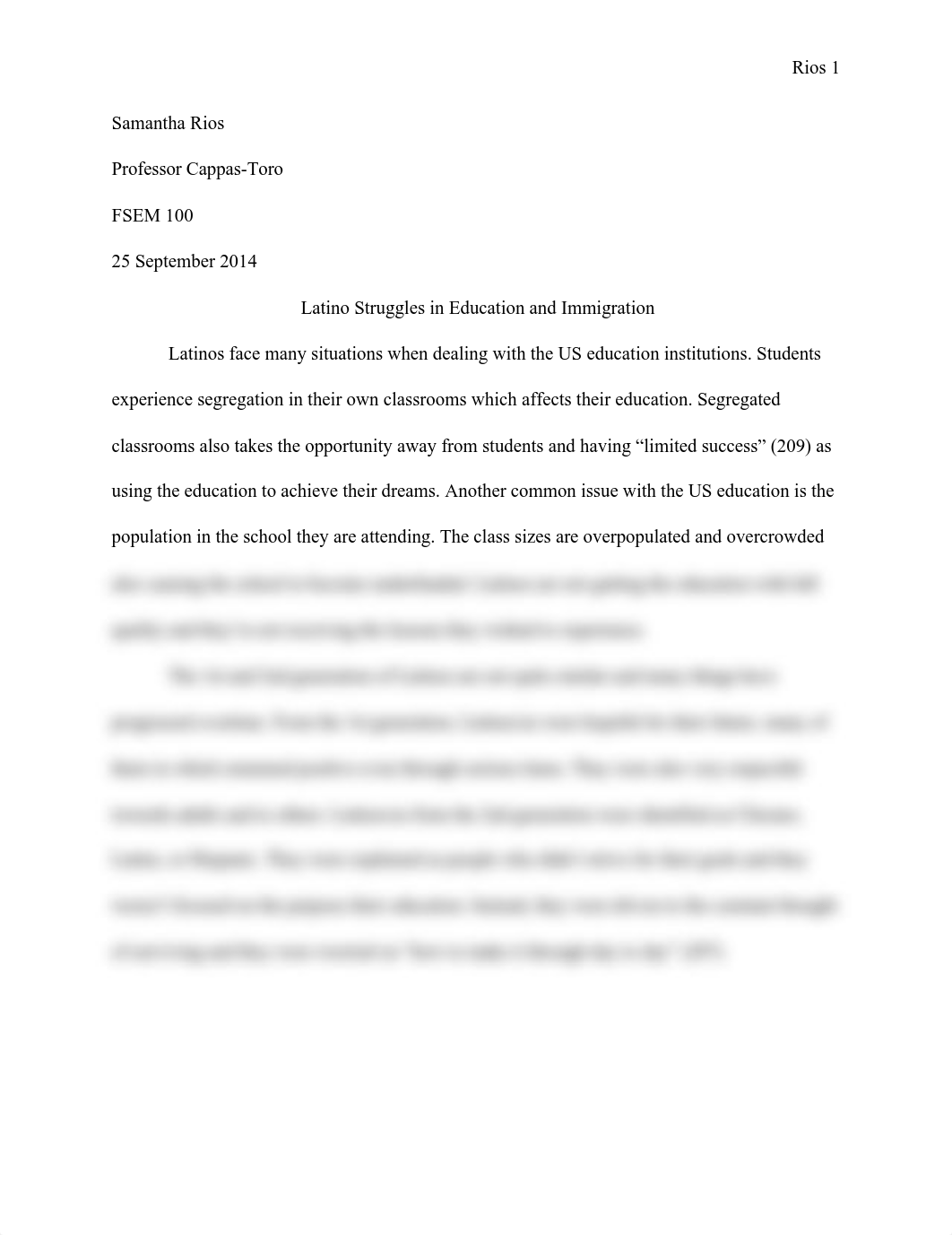 Student Generated Essay - Latino Struggles in Education and Immigration_d9t5h76yabp_page1