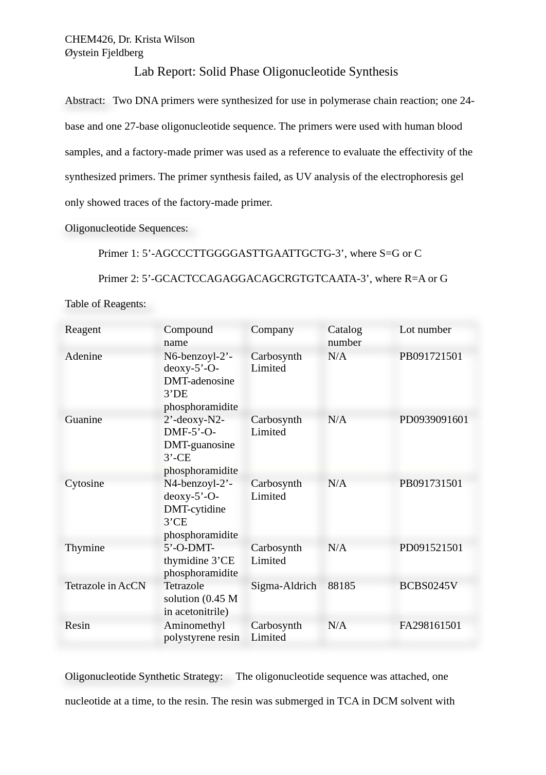 Lab report oligonucleutide synthesis_d9t7r6aej3g_page1