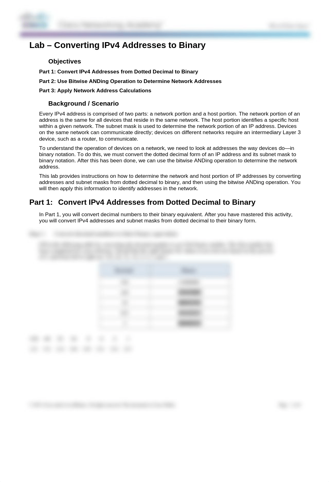 5.1 Lab - Converting IPv4 Addresses to Binary.docx_d9t8cty4hvd_page1