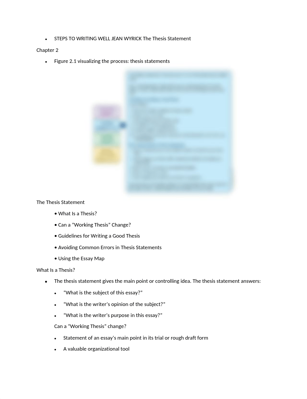 STEPS TO WRITING WELL JEAN WYRICK The Thesis Statement.docx_d9tgy5vwqz3_page1