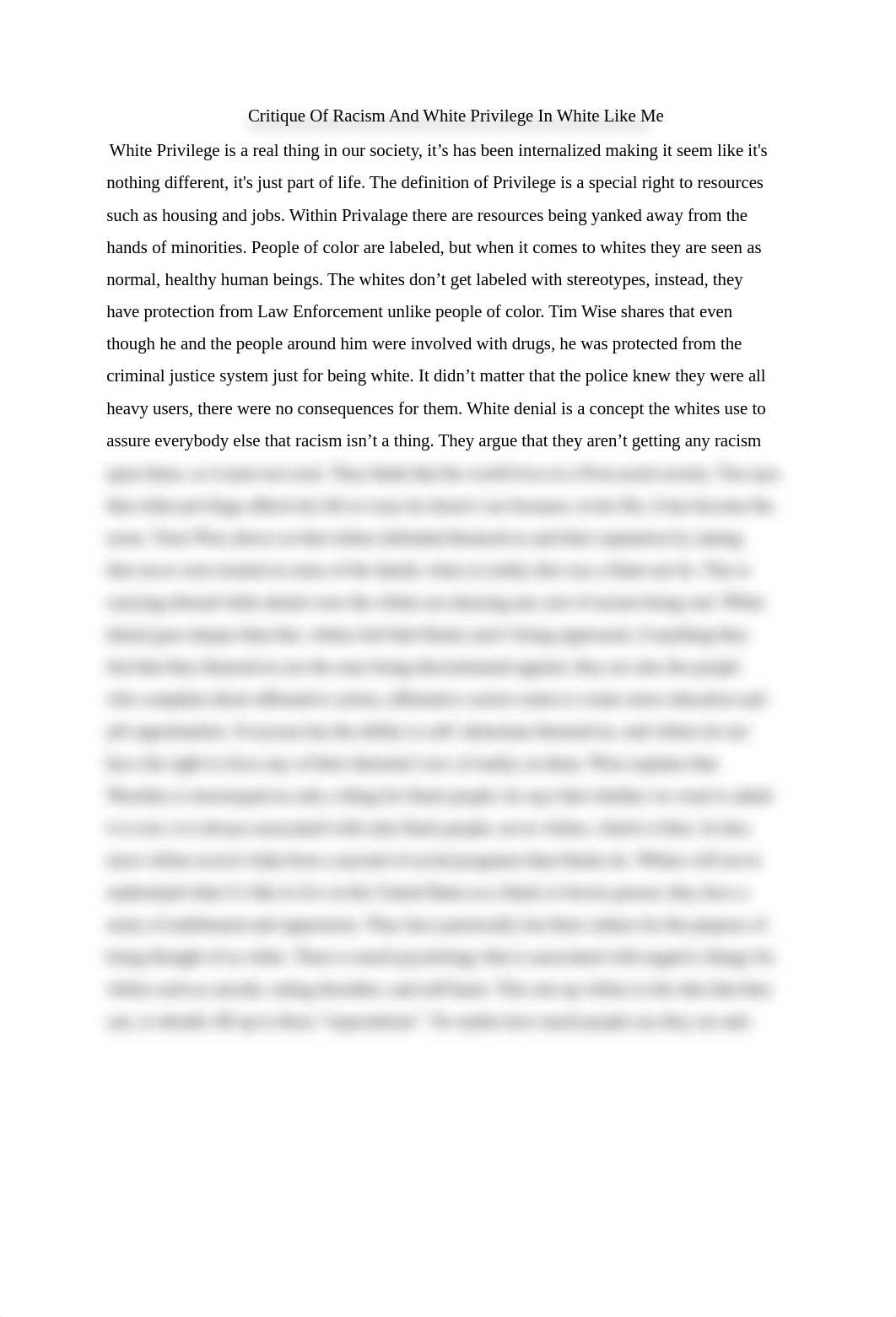 Critique Of Racism And White Privilege In White Like Me.docx_d9tii2jxt4b_page1