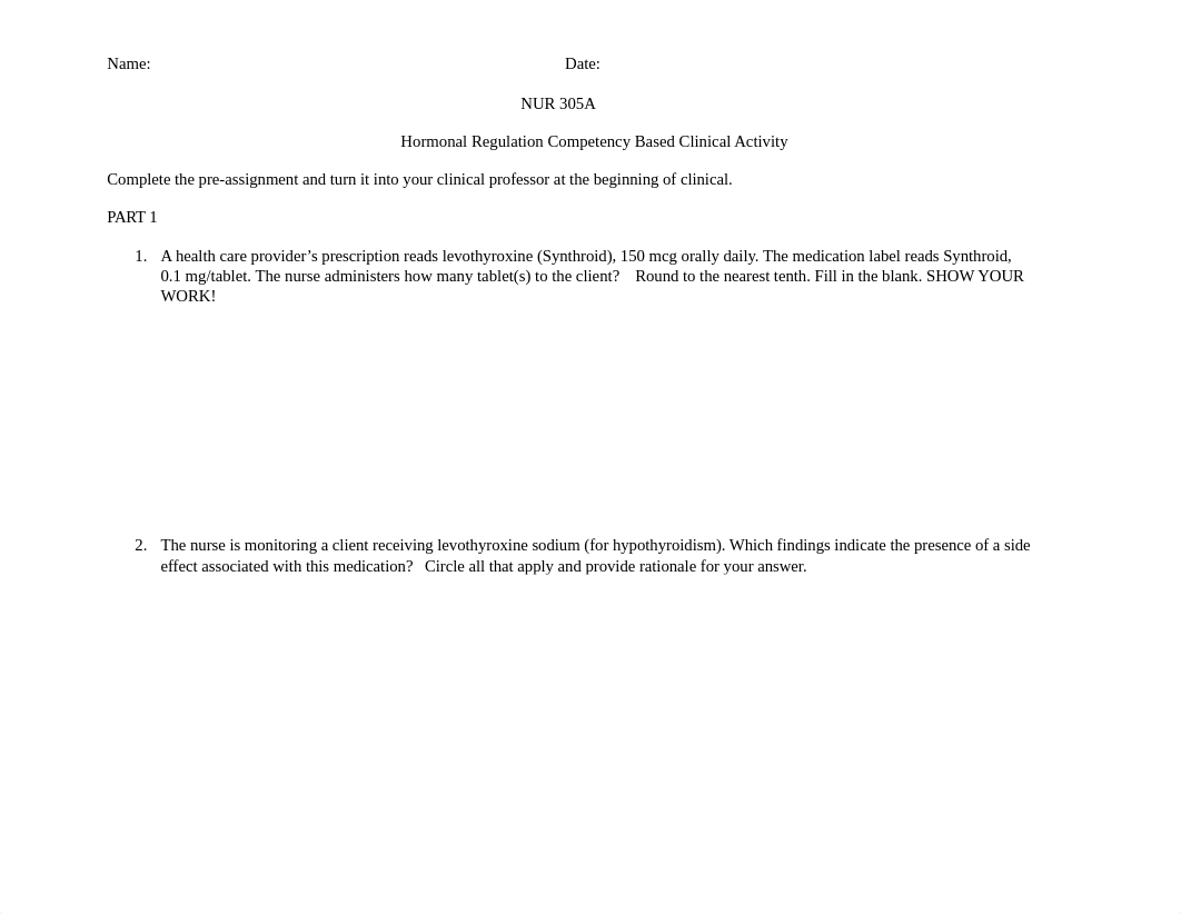 ayer NUR 305 ABSN Hormonal Regulation Clinical student(1).docx_d9tpz5maekw_page1