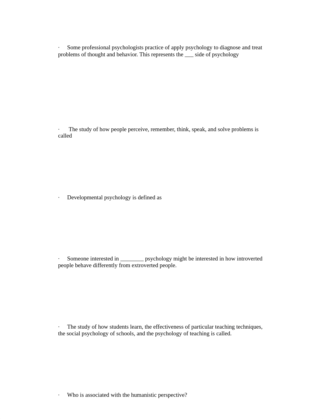 PSY test 1 self creataed study guide.docx_d9tvjhy396m_page1