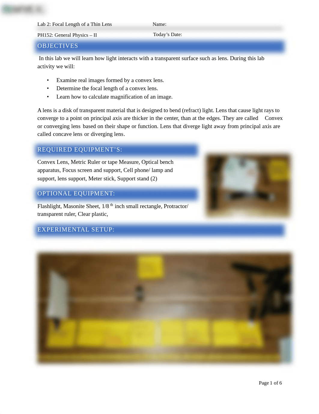 PH152 Lab 3 Focal Length of a Thin Lens(1).pdf_d9u2l8op5k0_page1