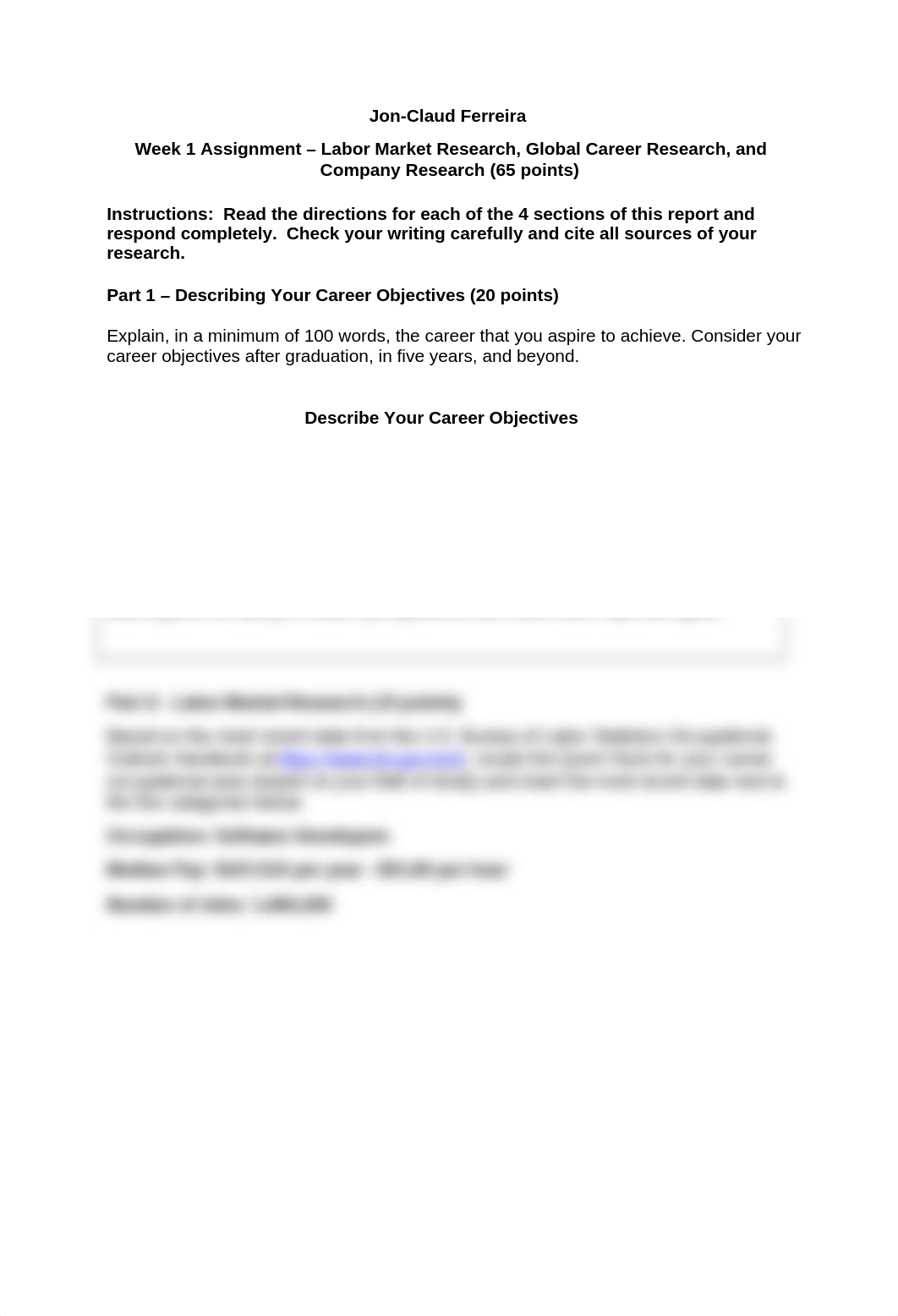 Jon-CLaud Ferreria -Week 1 Labor Market Research Global Career Opportunitiesand Company Research.doc_d9u2xuxzwt1_page1