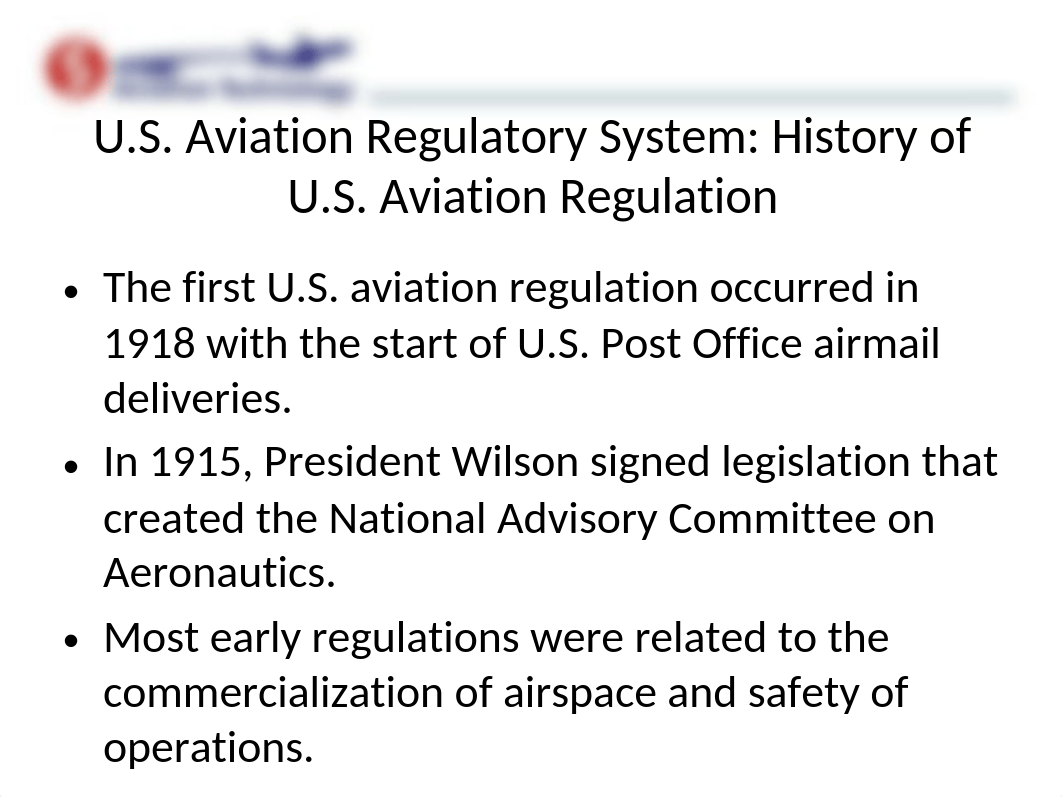 AVT 1101 - Week 3 - US Aviation Regulatory System - V1.01.pptx_d9u87p12y9b_page4