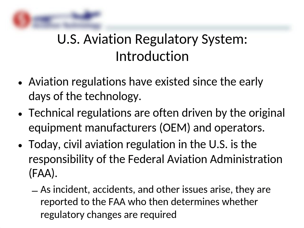 AVT 1101 - Week 3 - US Aviation Regulatory System - V1.01.pptx_d9u87p12y9b_page2