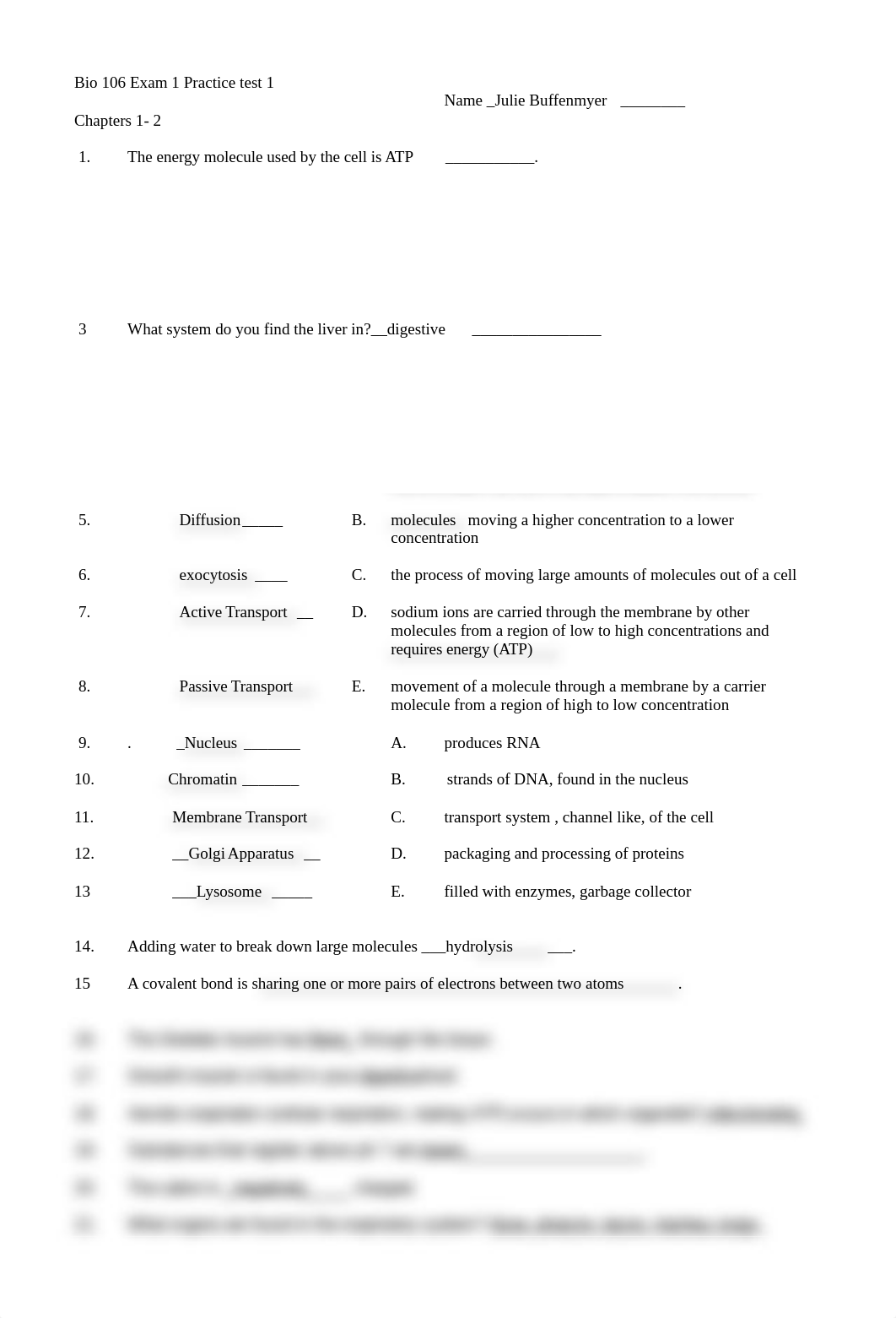 Bio 106 Exam 1 Practice test 1-COMPLETED .doc_d9uhwu2e5io_page1